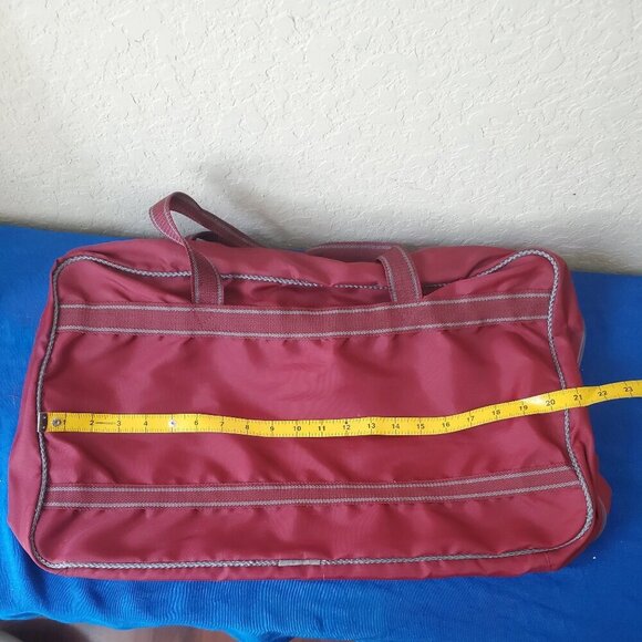 Maroon & Gray Gloria Vanderbilt Lightweight Travel Luggage - Picture 7 of 8